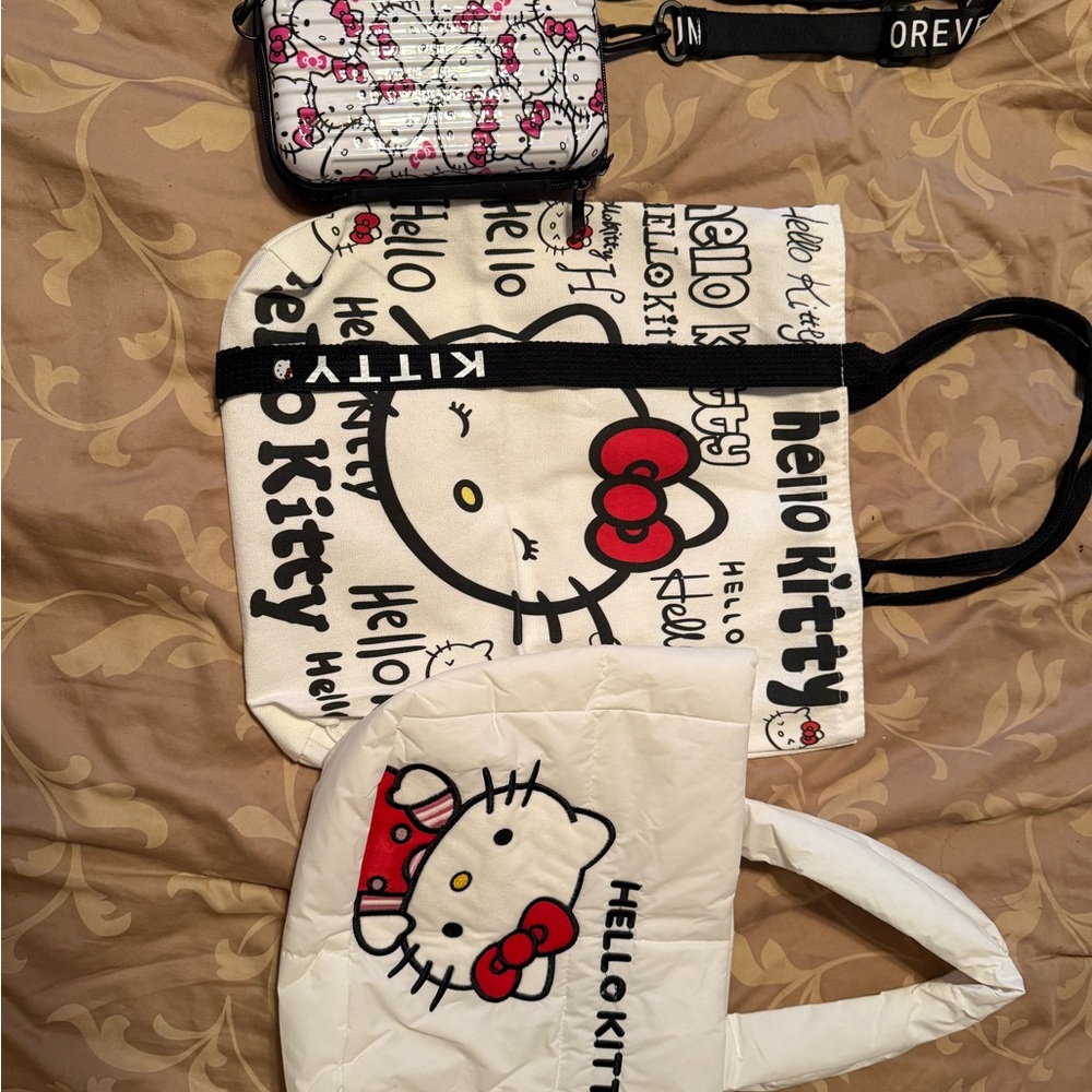 Forever Young Hello Kitty Crossbody Bag - Pink and Black